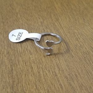 Heart Semicolon Ring